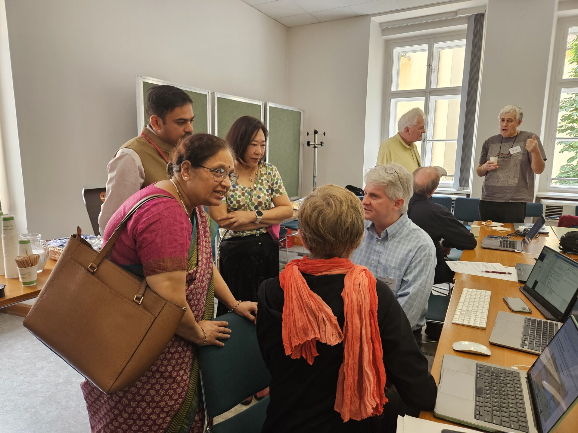 Photo from Debbie Anderson and other members from US and India delegations to ISO/IEC 10646